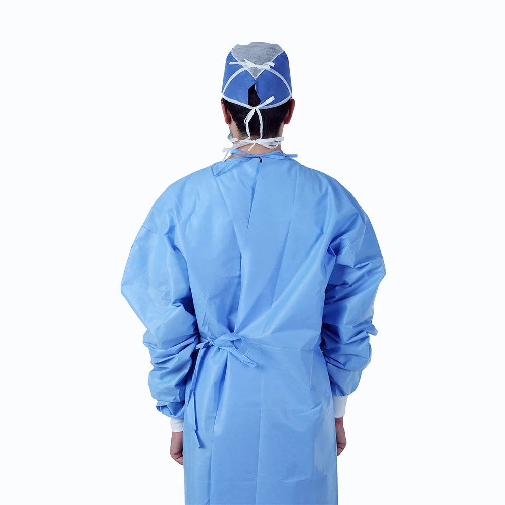 Jianqi Reinforced Gown Sms Operation Non Woven Medical Gown Isolation Surgical Gowns For Icu