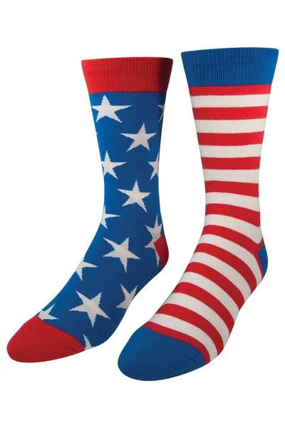 wholesale national patriotic happy USA dress business men women ankle American flag socks