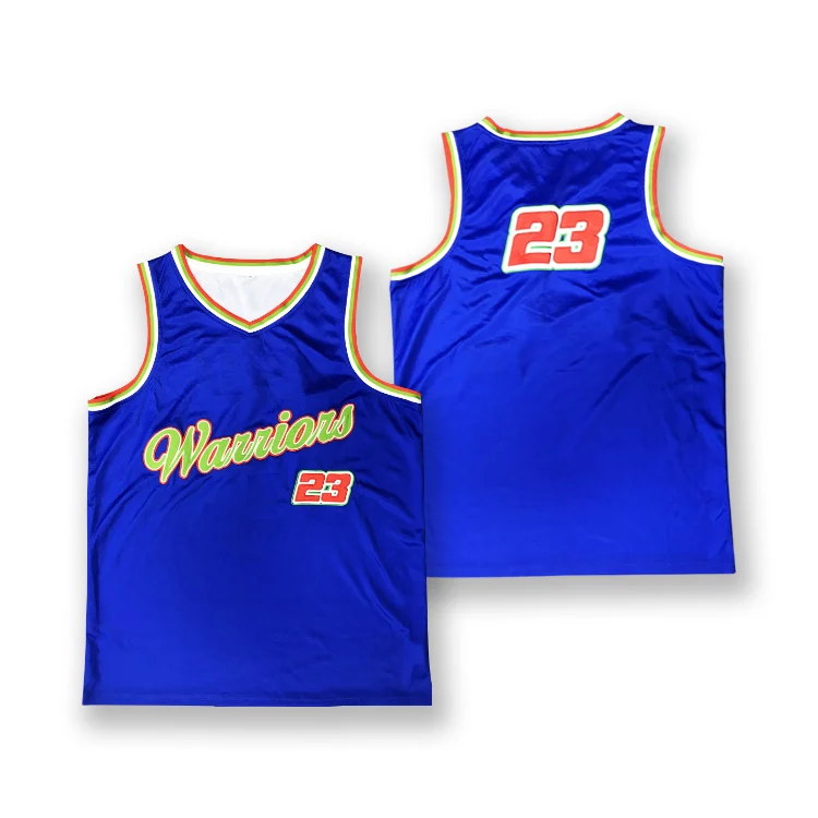 Custom Team Basketball Jersey Sublimation Mesh Fabric Embroidery Logo Name Basketball Shirts