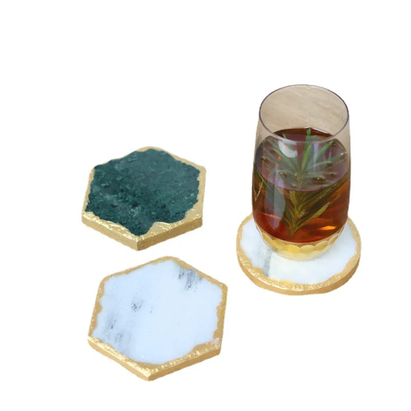 Прямая продажа из Китая, креативная термоизоляция для напитков ручной работы, антиожоговая Мраморная Подставка