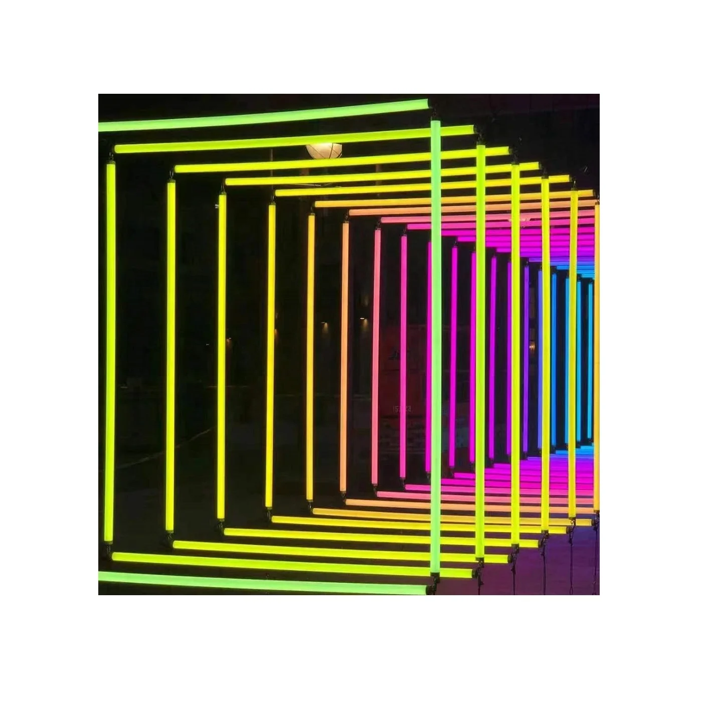 Водонепроницаемый 12 В RGB СВЕТОДИОДНЫЙ матричный свет с 3D-эффектом 360 градусов DMX Пиксельная трубка с ночным клубом украшение потолка IP65 рейтинг