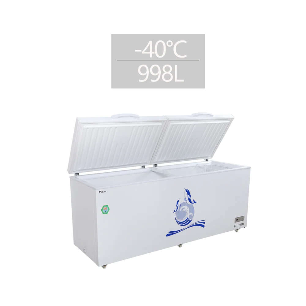 998L Minus 40C Degree Chest Ultra Low Temperature Freezer Dry Ice ultra cold store ultra low temperature chest deep freezer