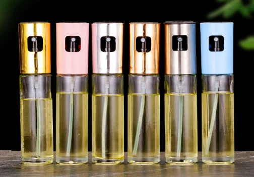 Oil BBQ Oil Spray Bottle Oil Sprayer Olive Transparent Kitchen Glass Newest Multi-function Creative Smart Kitchen Tools Cooking