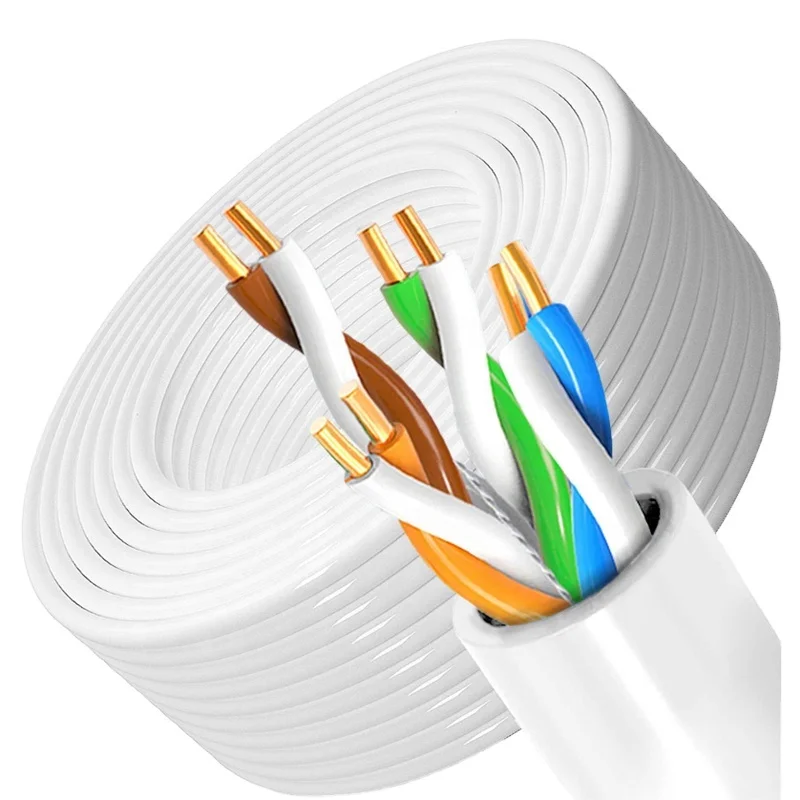 Cat5e Outdoor 24awg LAN Network Cable Cat6 BC 4 Pairs UTP FTP SFTP Ethernet Cables Cat5 305M 1000FT Black Communication Cable