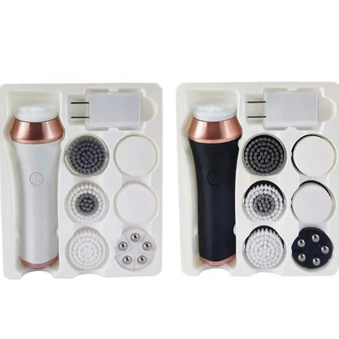 Очищающая щетка для лица перезаряжаемая IPX7 водонепроницаемая электрическая кисть отшелушивающего массажа и глубокого очищения