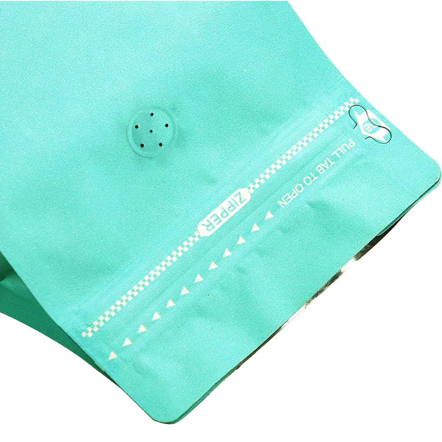 Wholesale flat bottom coffee bags zipper Matte blue coffee bag custom 1lb to pack printed logo