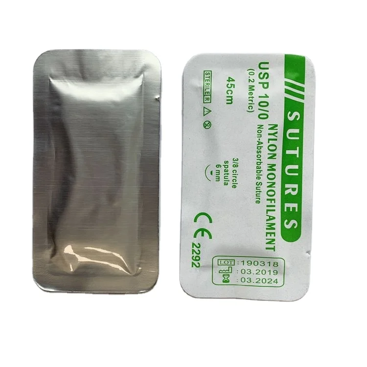 
Хирургические одноразовые стерильные нейлоновые офтальмологические швы 8/0 9/0 10/0 