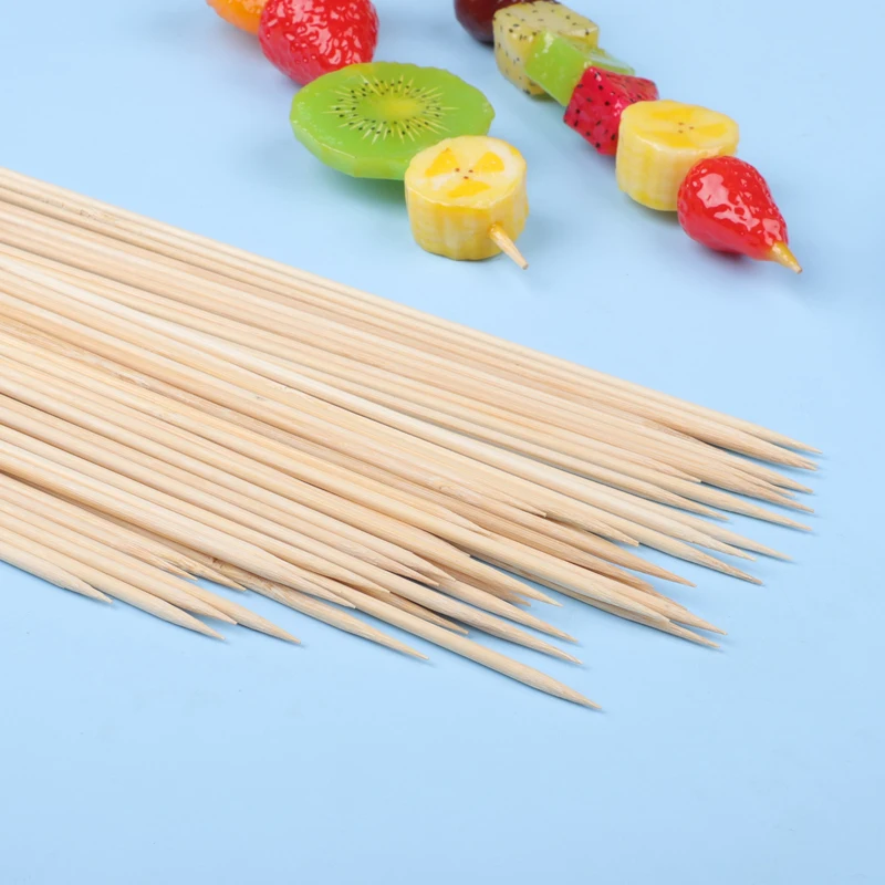 Nontoxic and harmless chinese disposable bamboo kebab bamboo bbq sticks barbecue skewers suitable for picnics