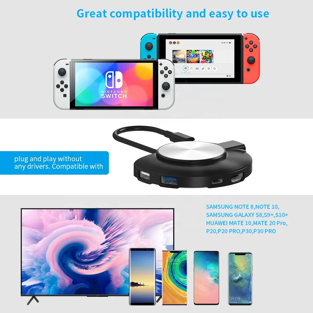 Преобразователь HDMI TV USB 3 0 и 2 преобразователь для CD-плеера ТВ с адаптером порта Ethernet коммутатора игровой консоли OLED-переключателем