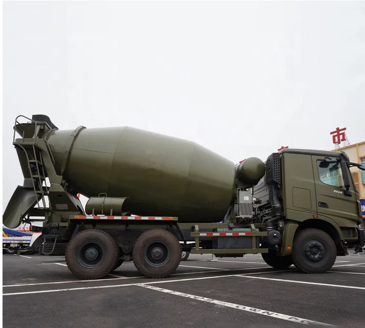  6x6 в стиле милитари 12 M3 3-х осевой бетона транзит смеситель на грузовике быстрая передача коробка Weichai 340hp