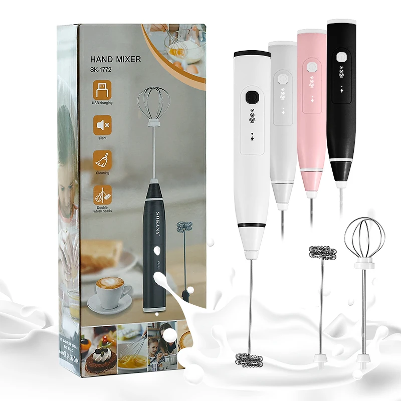 USB Shaker Handheld Milk Steamer Automatic Milk Frother Cold Hot Milk Warmer Silent Operation for Cappuccino And Latte