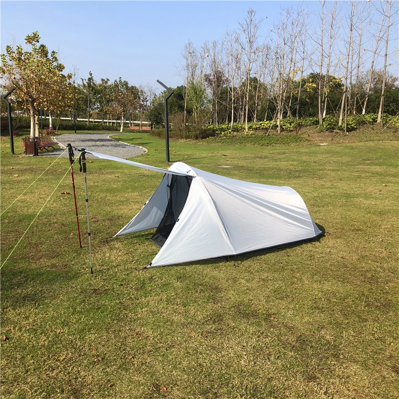 MountainCattle Ultralight 2 Person Outdoor Camping Tent Tunnel Type Rainstorm Prevention Tent