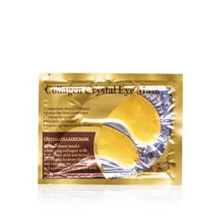 Custom Quality Korean Anti Aging Eye Care Product Gel Patches Private Label 24k Gold Hydrogel Crystal Collagen Eye Mask