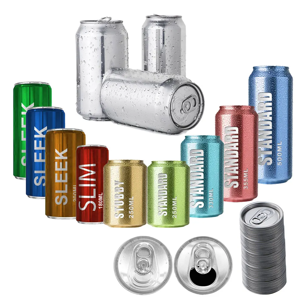 180ml 250ml 270ml 310ml 330ml 355ml 473ml 500ml 550ml 1000ml Custom Aluminum Beverage Drink Cans