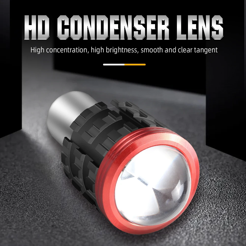 HAIZG Newest  HD Condenser Lens 13W white yellow light H4 BA20D Motorcycle Headlight