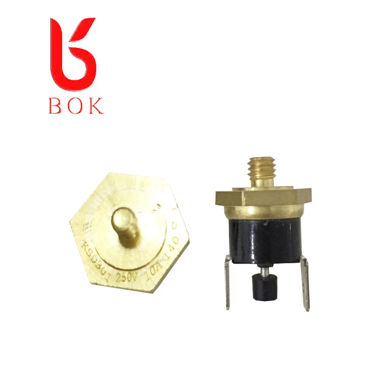 Ceramic manual reset thermostat KSD301 205c temperature overheat protector anti-dry burning temperature control switch