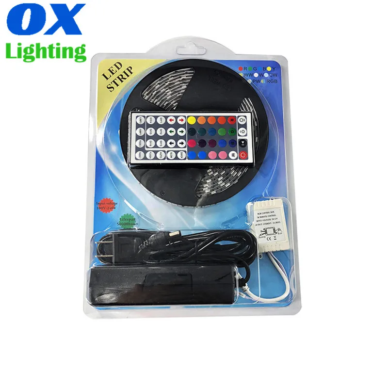 RGB Светодиодная лента в рулоне DC12V 3528 IP65 5 м 10 Волшебная Гибкая с регулируемой яркостью многоцветная светодиодная Tira Cinta Luces Luz