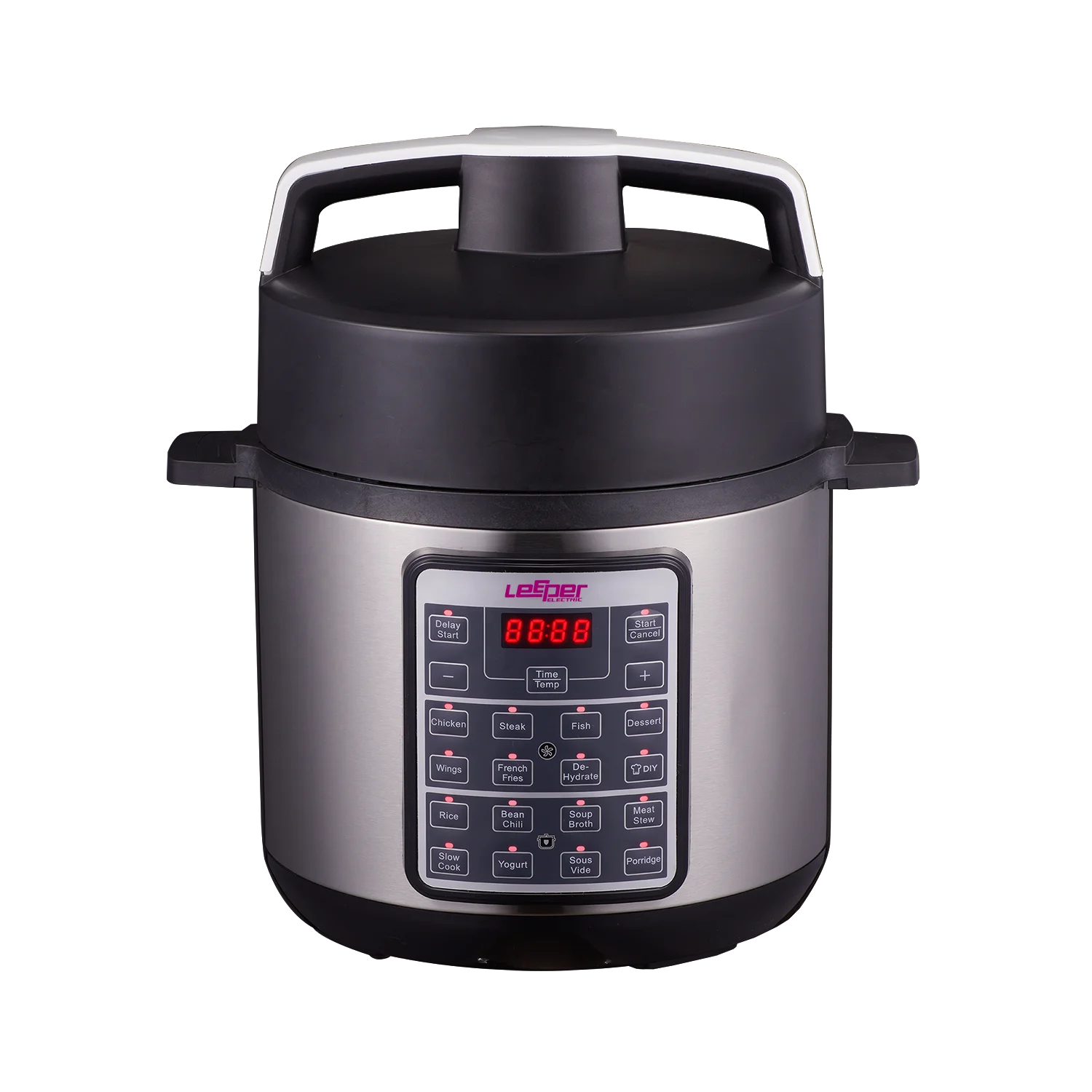Electric pressure cooker with air fryer 6L 1500W high power 2 in 1 digital pressure cooker