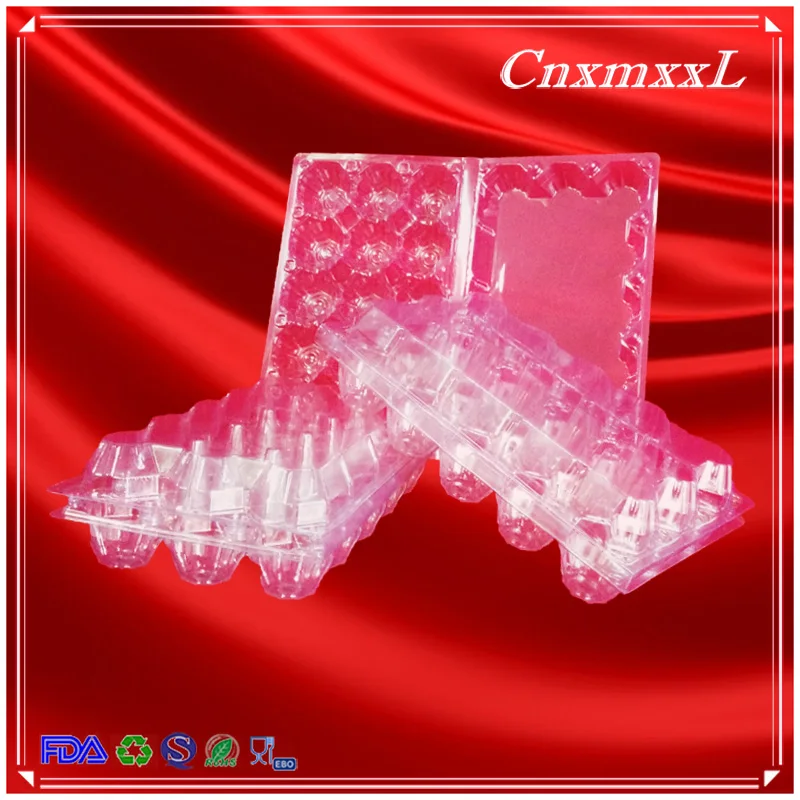 15 holes PET PVC plastic egg tray for packing eggs