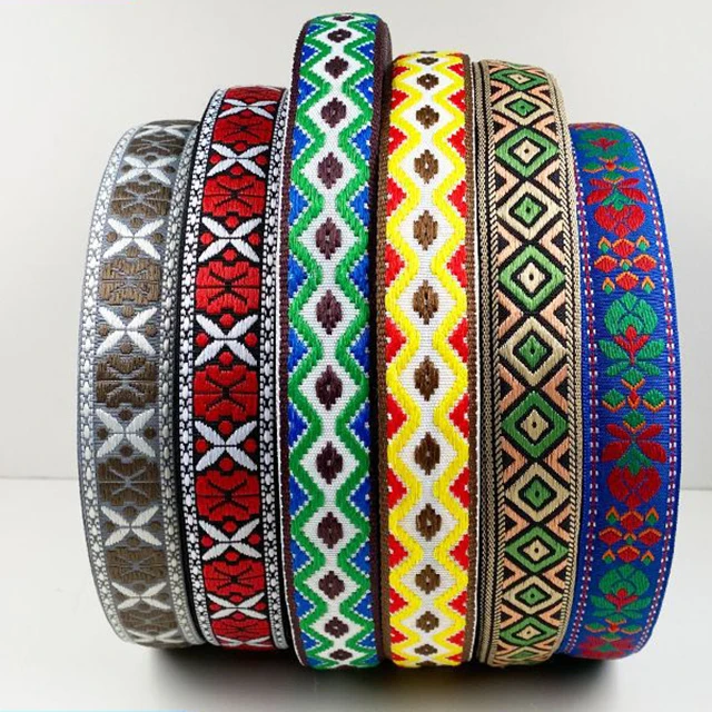 Custom Woven Ribbon Jacquard Ribbon 2-3cm Jacquard nylon webbing Ribbon Embroidered For Garment