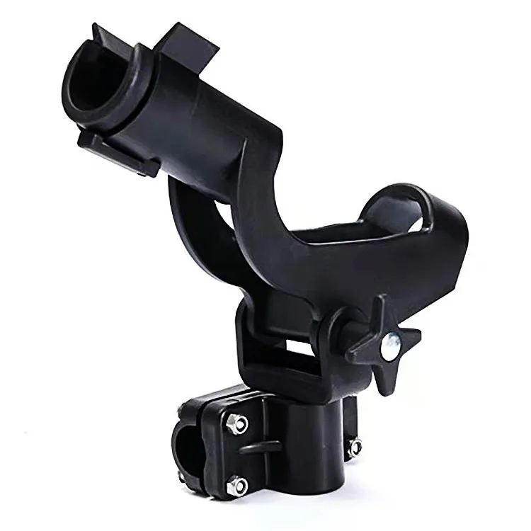 Plastic Adjustable Rotatable Fishing Rod  Fence Mount Holder Bracket Boat Canoeing Rowing Mount Kit Kayak Side Tackle