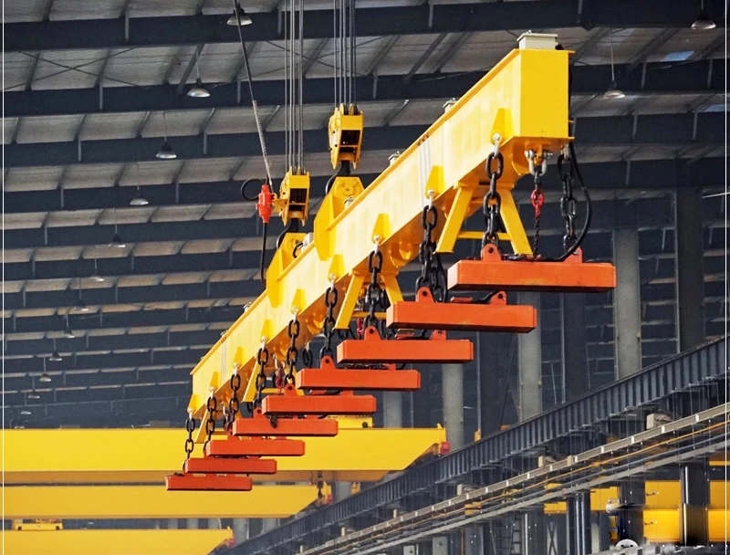 New Design QC Type Magnet Double Girder Overhead Crane 1 ton 3 ton 5 ton 10 ton 20 ton 50 ton For Sale Price