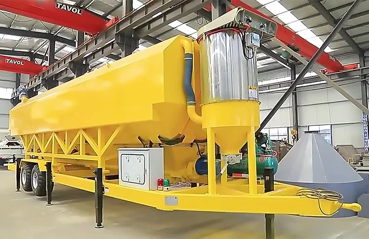 Portable Bulk Powder Storage Silo Easy Transportation Welded Container Type Mobile Cement Silos