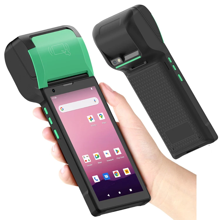 6 Inch 4/6GB RAM+128GB ROM Android Handheld Mobile POS Machine Terminal PDA 58mm Printer PDA Data Collector  POS Terminal