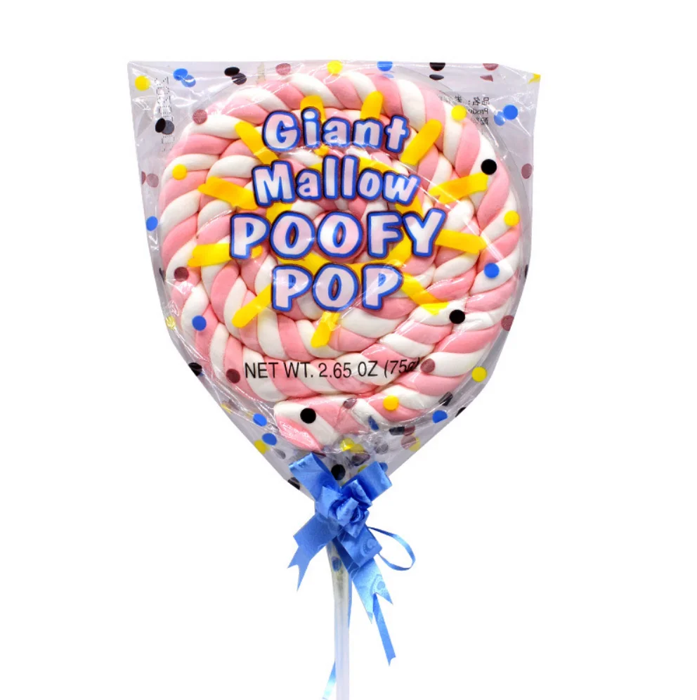 75g Twist Christams Fruity Marshmallow Lollipop Candy