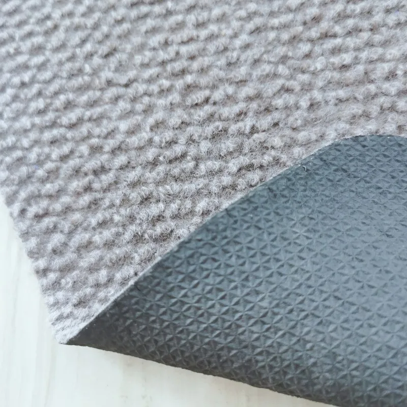 Factory directly supply polyester nonwoven needle felt floor carpet with latex gel backing anti slip durable mat
