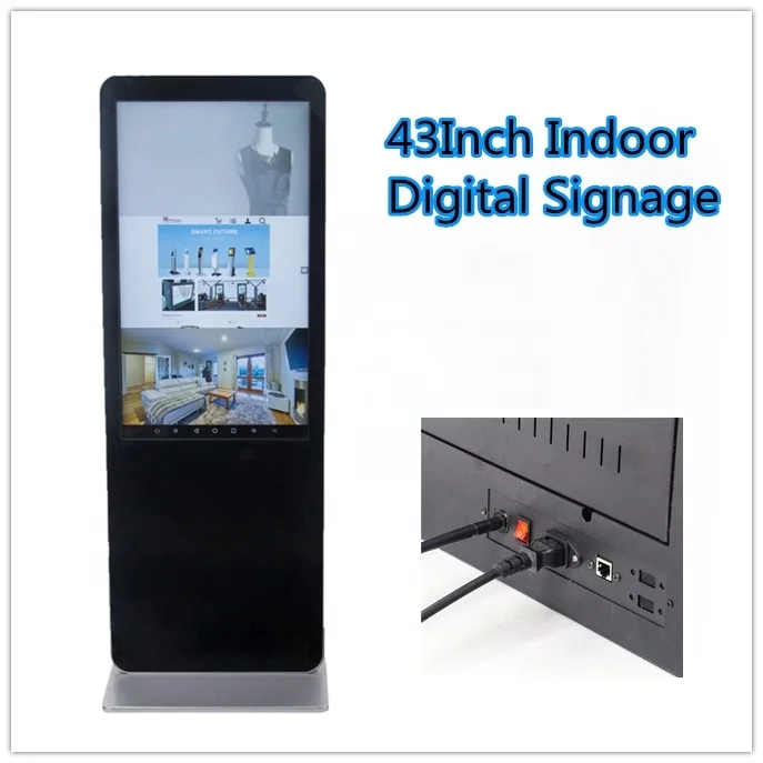  65 дюймов напольный стенд digital signage тотем рекламное табло с