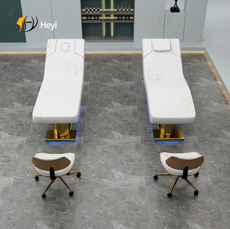 most comfortable professional beautician stationary adjustable electric flat massage table