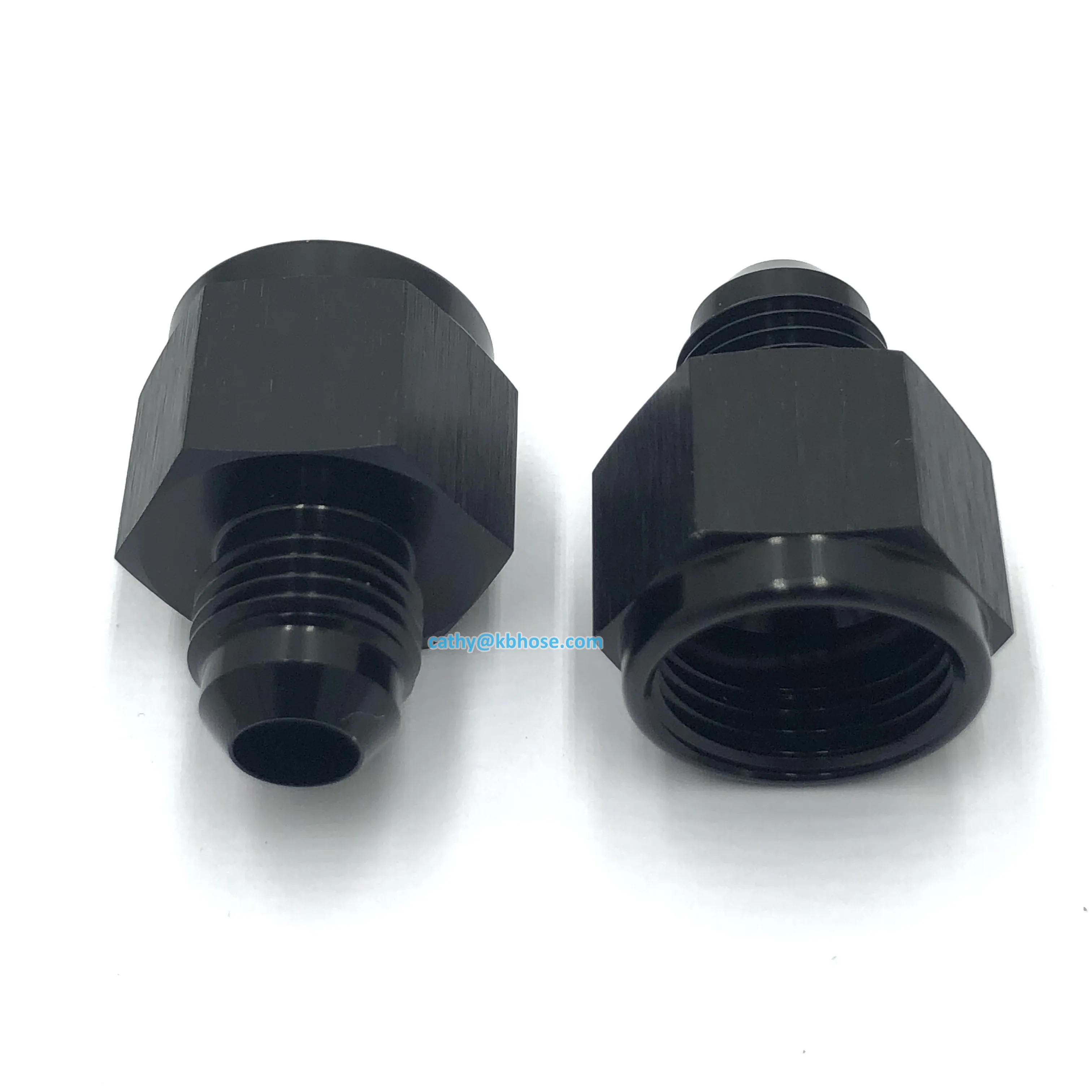 High Quality Aluminum Anodized Female AN to Male AN Flare Fuel Oil Hose Line Pipe Adapter AN Flare Reducer Fitting