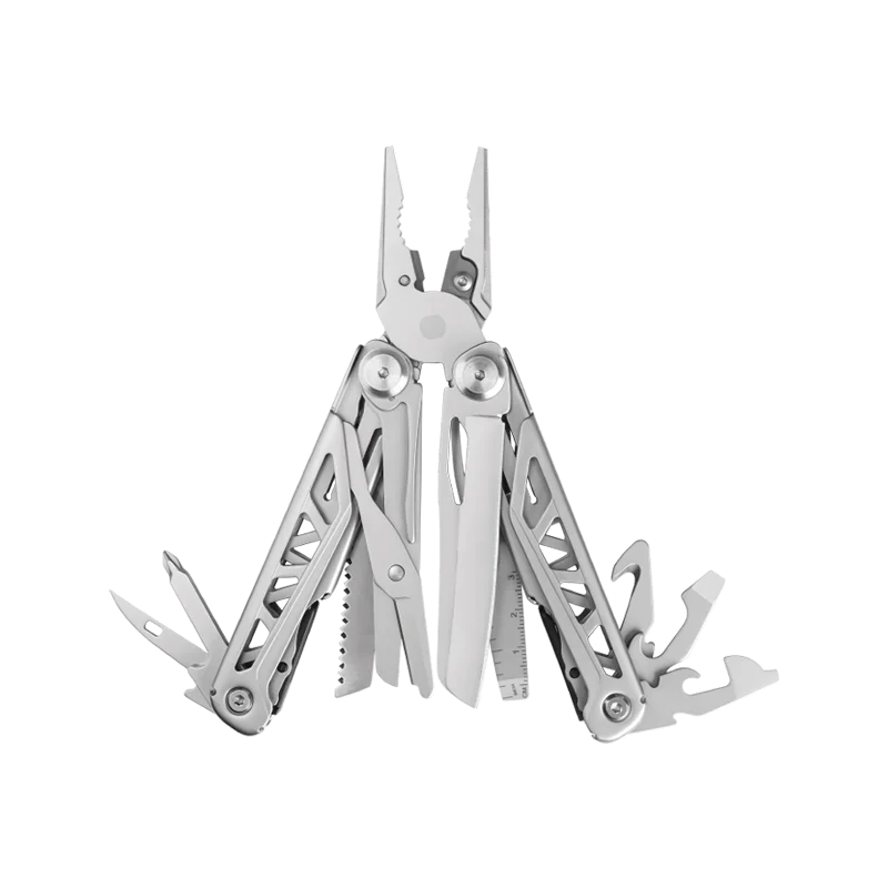 GHK Hot Selling Outdoor Camping Survival 15 in 1 Safe Full Locking Folding Pliers Multi-tool For Outdoors