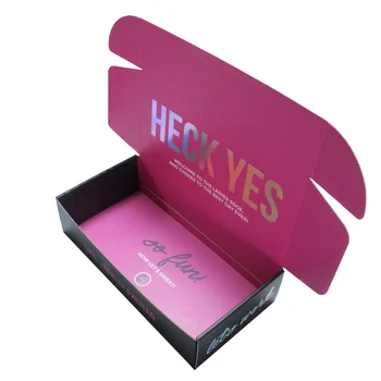 Custom Nice Logo For Clothes Clothing Dress Shoe Packaging Paper Box Luxury Gift Boxes Corrugated mailer Kraft Flat Shipping Box