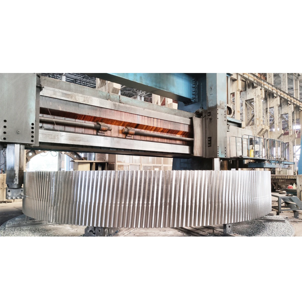 Large diameter spur gear ring casting spur gear/cement mill girth gear/rotary kiln gear wheel