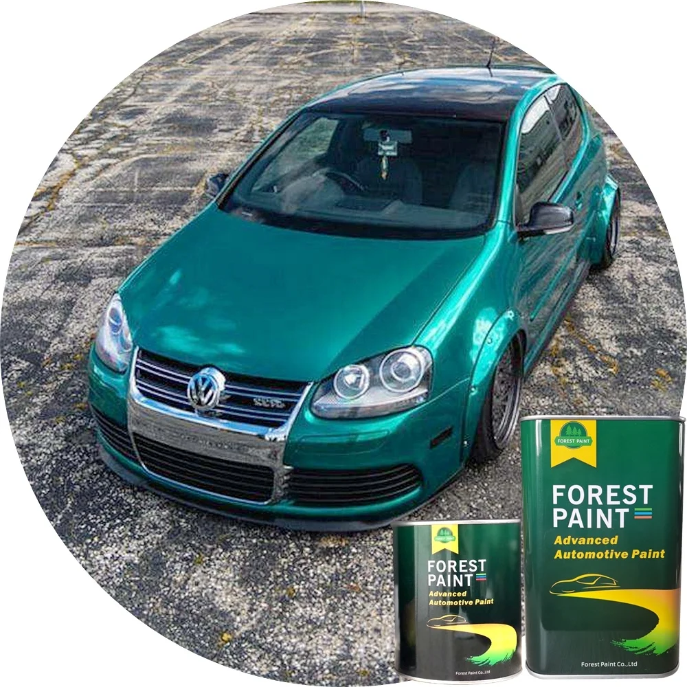 Single-component good quality car coating spray acrylic lacquer auto pearl paints 1k green color pearlescent paint