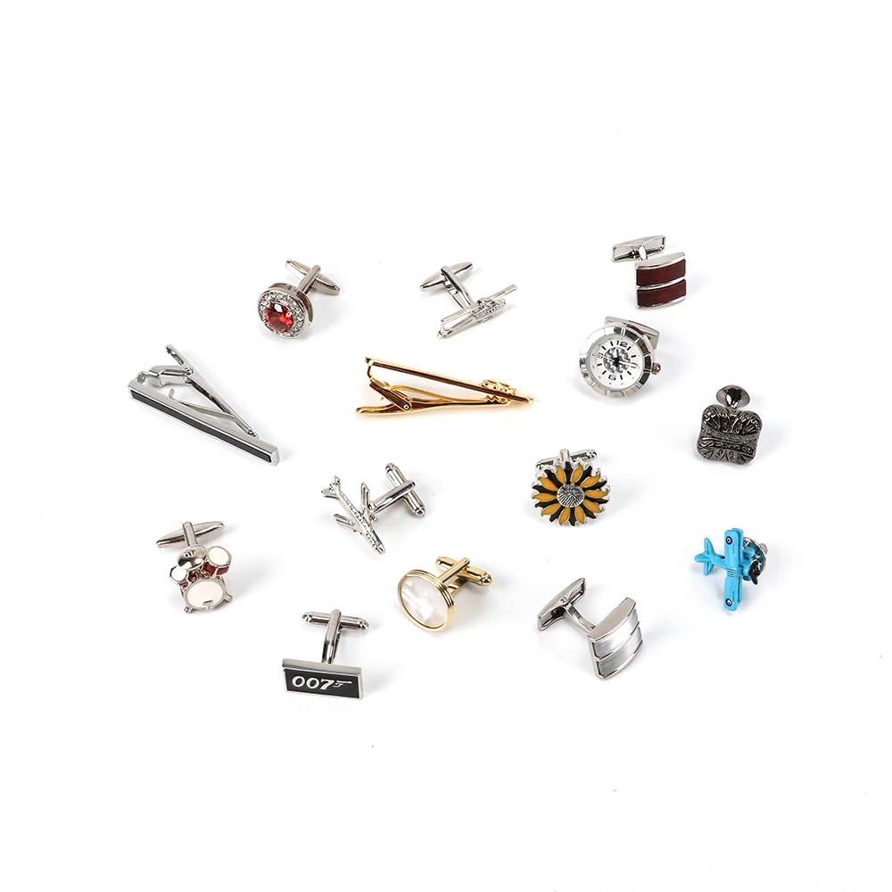 Personalized Rose Gold Sterling Silver Men Round Letter Shirt Cufflinks