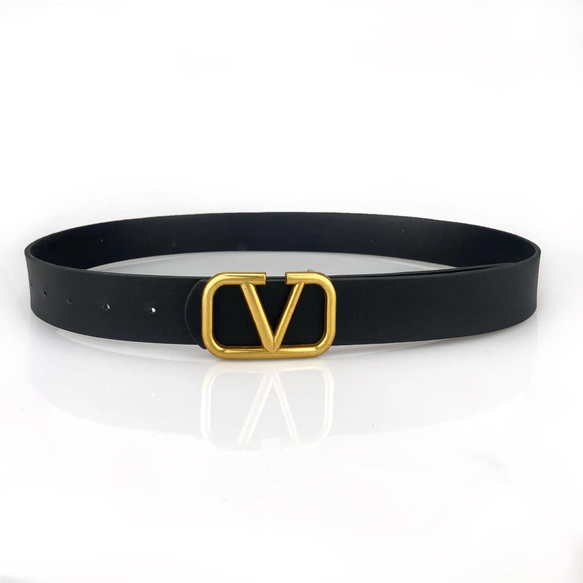 New Custom Logo Suede Leather Fashion Waist Belt Women Decoration Flat Special Belt
