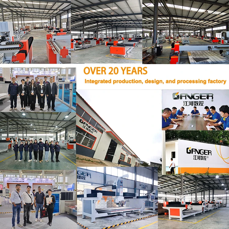 GANFER Cnc 5-осевой мостовой станок для резки и полировки камня мрамора гранита