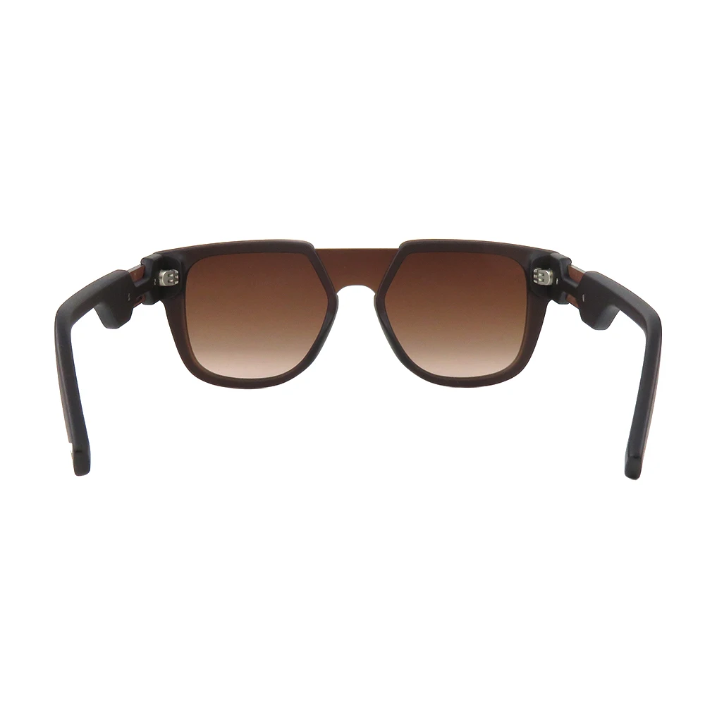 2024 Popular Model High Quality Square Fashion Retro Polarized Sunglasses Large Frame Wide Leg Sunglasses Uv400