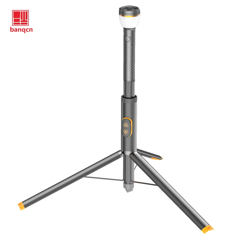 Banqcn outdoor multifunctional portable camping lighting tent scalable magnet telecontrol rechargeable led flashlight light