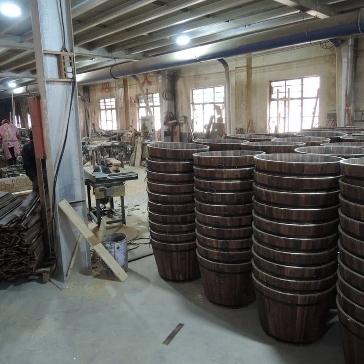 
Outdoor garden decor small hanging wooden mini flower pot 