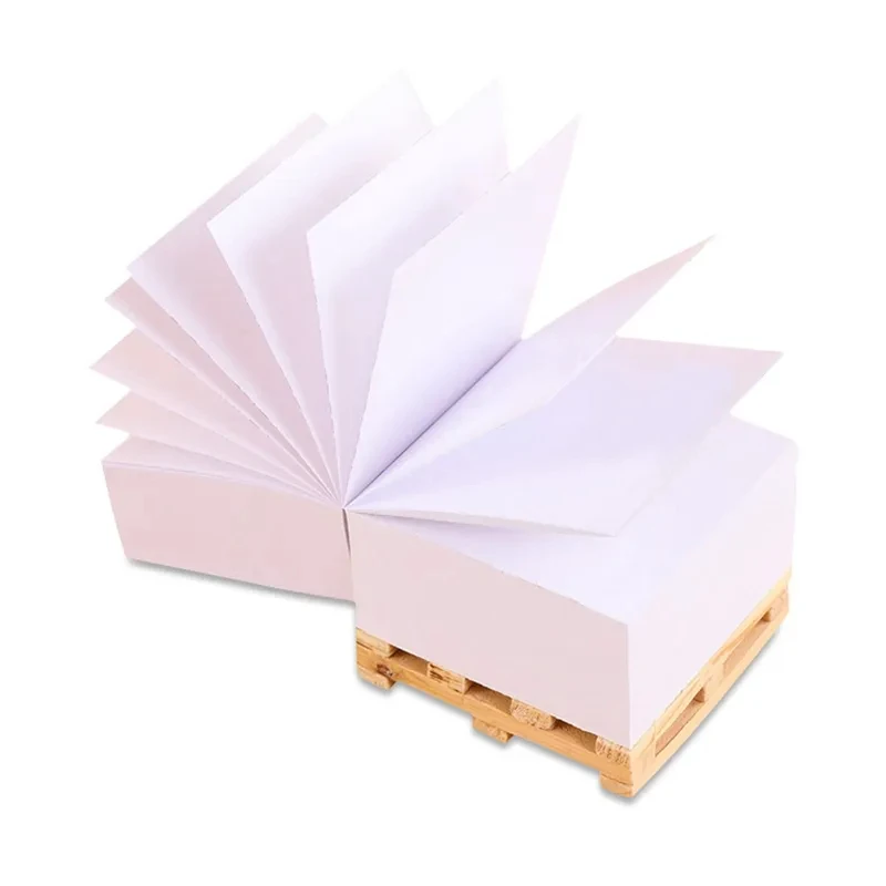 FOCUS New Style Custom Promotional Gift Giveaway Memo Pad Sticky Notes Memo Paper Cube with Wooden Pallet