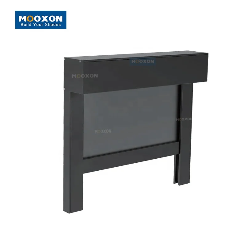 Mooxon Customized Outdoor Transparent Roller Zip Track Blind Manufacture Windproof Zip Screen Smart Roller Blinds