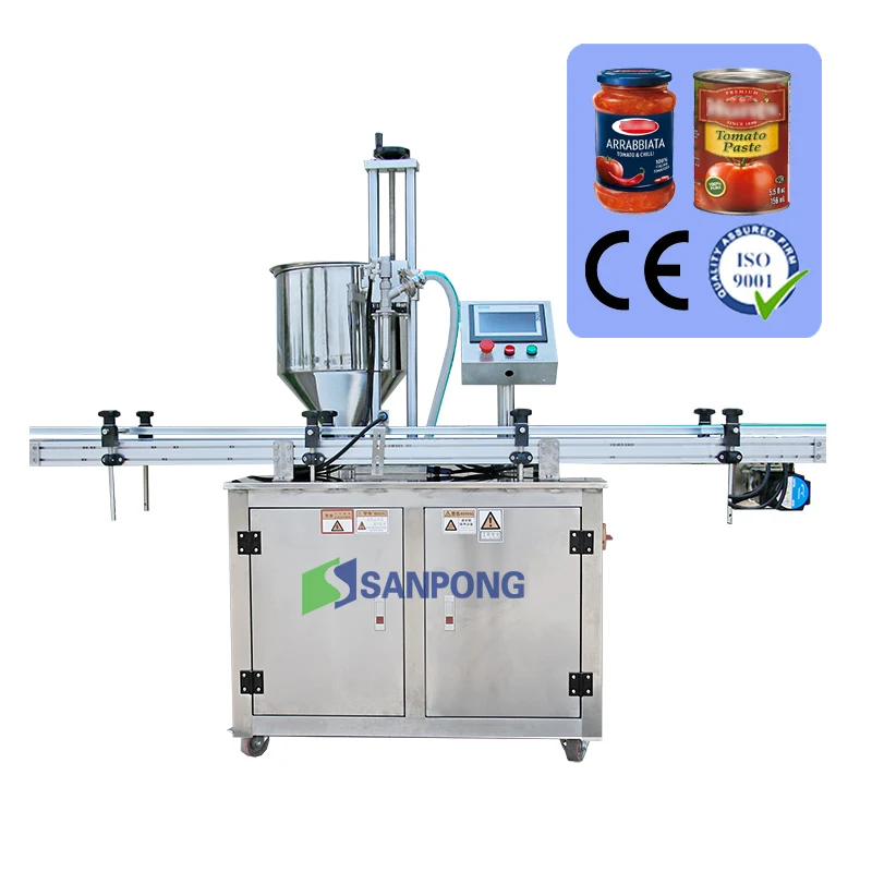 Factory low price customizable chili tomato paste packing line automatic hot sauce filling machine