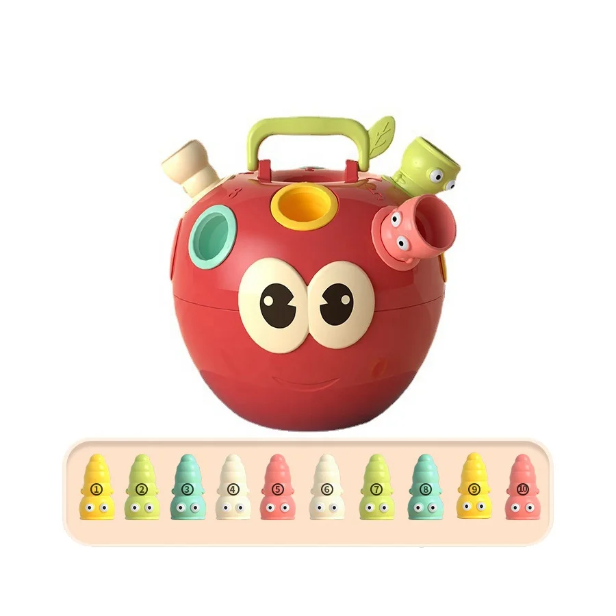 Монтессори, игрушка-марионетка для раннего обучения, цифровая цветная познавательная сортировка, детская игрушка-сортировщик для координации рук и глаз