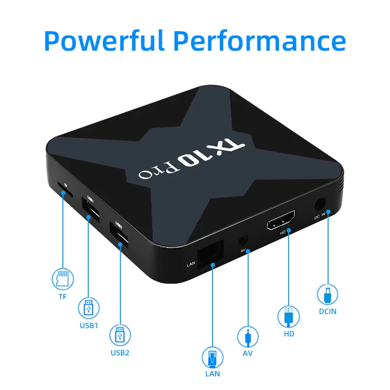 TX10 Pro Allwinner H616 2GB 16GB 5G wifi media player 4k HD video smart tv box android box TX10 Pro