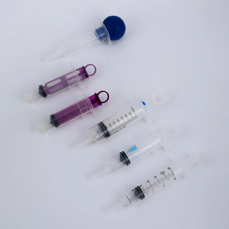 Medical Disposable Long Nozzle/Bulb Type 60ml 100ml Irrigation Syringe