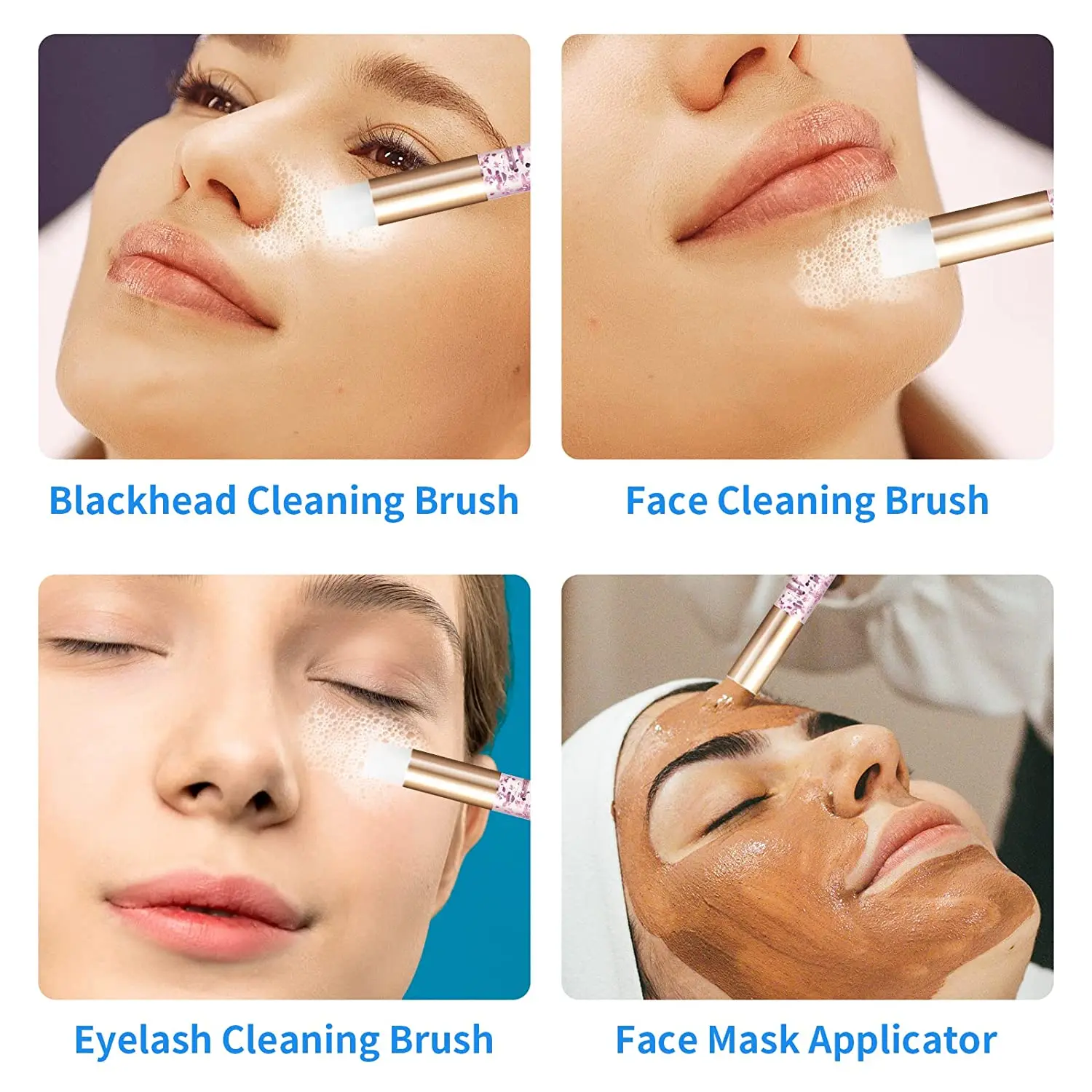 Щетки с шампунем для ресниц щетка премиум класса глубокого очищения пор носа удаления черных точек очистки лица